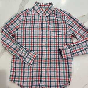 Boys Crewcuts brand plaid long sleeve button up shirt size 12